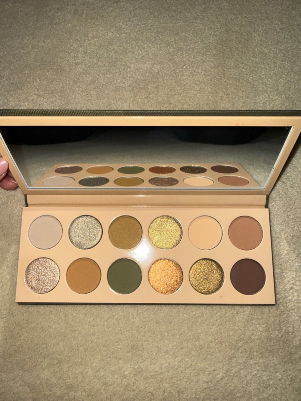 New KKW Beauty Camouflage Canvas Wall Art in Olive and Khaki - Picture 2 of 2